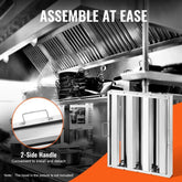 15.5Wx19.5H Inch Commercial Hood Filter Range Hood Baffle Stainless Steel